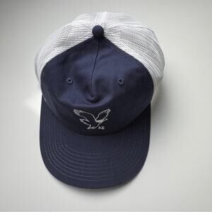 American Eagle Outfitters Navy and White  Eagle Logo Trucker Hat NWT